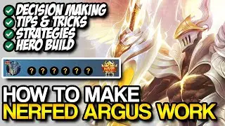 NERFED ARGUS GAME GUIDE  || MOBILE LEGENDS ADVANCED SERVER ADJUSTMENT GAME GUIDE