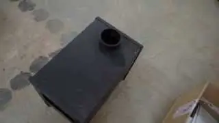 Печь отопительная буржуйка на дровах Везувий Мини. Обзор печи.