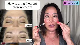 How to bring the front brows closer in