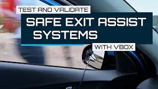 Validate Dooring technology to Euro NCAP Standards with VBOX