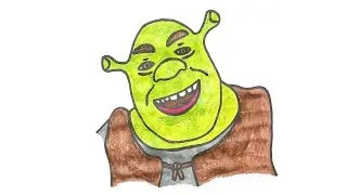 How to draw Shrek? / Shrek drawing tutorial step by step.