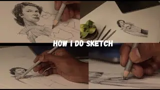 how i do figure sketching practice | cinematic video |