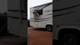 Escaping through an RV emergency window