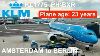 KLM 1775 KLM PH-BXR.Boeing 737-9K2 | Plane age: 23 years.from Amsterdam to Berlin.