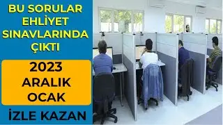 ZOR SORU YOKTUR / 2023 ARALIK 2024 OCAK Ehliyet Sınavı Soruları / Ehliyet Sınav Soruları 2023