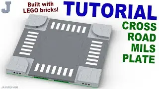 LEGO Tutorial On How To Make A Cross Road MILS Plate