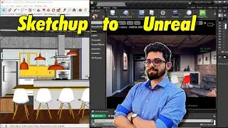 Sketchup to Unreal 4 -  Tutorial  SpeedLevel Commented(ENG SUBS)
