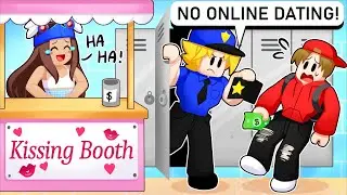 Opening a FAKE KISSING Booth At a HIGHSCHOOL in Brookhaven RP! (Roblox)