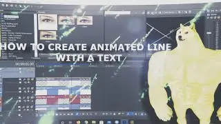 ANIMATED LINE WITH A TEXT FOR FLOW/HYPE EDIT - SONY VEGAS PRO