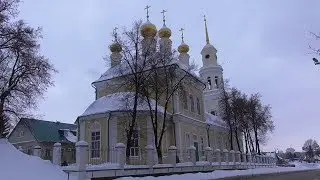 Орловский храм в городе, зима январь 2019 год