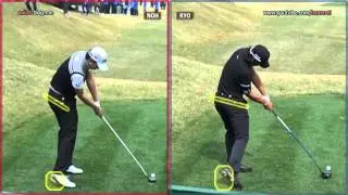 [Slow HD] NOH Seung-Yul vs RYO Ishkiwa driver, wood Golf Swing_2012