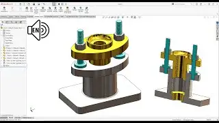 Gland and Stuffing Box Assembly SolidWorks 2021 Tutorial step by step!