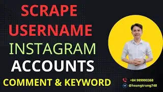 Tool Scrape Usernames Instagram Account | Checker Comment | Finder By Keyword