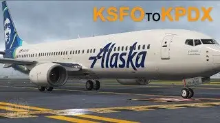 X-Plane 11 | Floating Into Portland KSFO to KPDX | 737-900 Ultimate