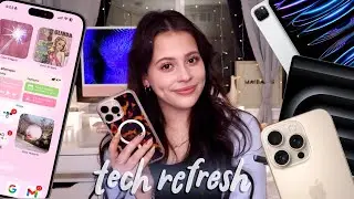 the ULTIMATE tech refresh aka MAKING EVERYTHING AESTHETIC *MacBook, iPhone 16 Pro Max, iPad*. ݁₊ ⊹✨