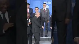 President Erdogan took a family photo with leaders attending the BRICS Summit