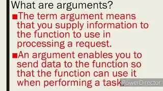 What are Arguments? in Python Language - Functions Part 3