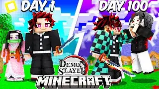 I Survived 100 Days as Tanjiro in Demon Slayer Minecraft… Here’s What Happened