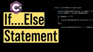Como Usar: if, else y else if en c# 🤖