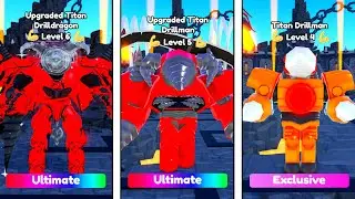 UPGRADED TITAN DRILLDRAGON vs UPGRADED TITAN DRILLMAN vs TITAN DRILLMAN 🔥🤯 | Toilet Tower Defense