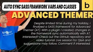 Advanced Themer automatic import of CSS variables and classes.