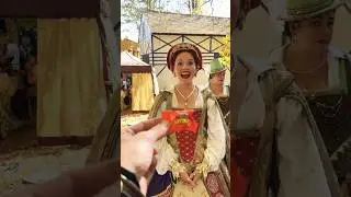 Keeping Her Majesty’s Sugar Addiction Alive! 🍫 #renfaire