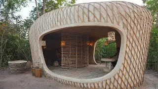 2 Men Building A Private Vacation Homes In Jungle