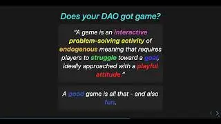 Does your DAO got Game? - DAOcember 2022