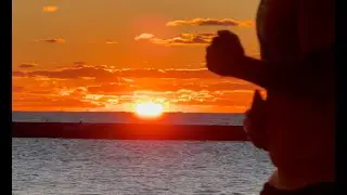October Sunrise on Chicago Lakefront