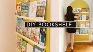 How to make a DIY kids bookshelf/ wall-mounted book ledgers |If Only April