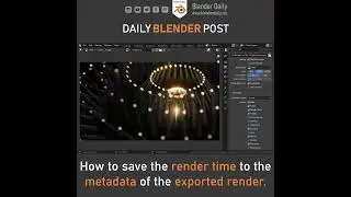 Save Render Time to the Metadata in Blender