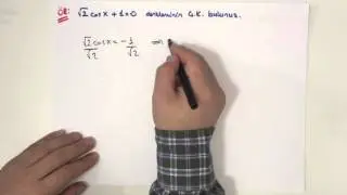 TRİGONOMETRİ SON (BÖLÜM11) TRİGONOMETRİK DENKLEMLER