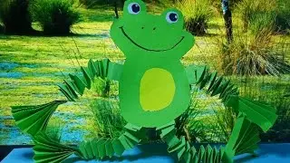 Eine Papierkröte / жабеня з паперу / Paper toad