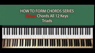 How to Build Piano Chords Minor Chords All 12Keys