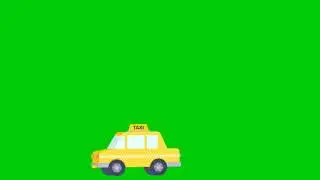 MOVING TAXI CAR GREEN EFFECT VIDEO