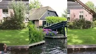 A scenic tour of Giethoorn Village, Amsterdam, the Netherlands Venice of the North