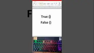 True and False Symbol in MS word | MS word shortcut keys | True False symbols shortcut keys in word