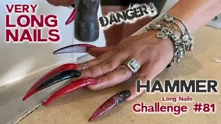 Long Nails Challenge: Hammering with very long nails !