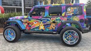 Jeeps On Display At Pier Park Mall - Panama City Beach, Florida May 2024