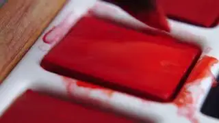 Intense reds with Aquafine Watercolours