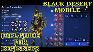Black Desert Mobile (Global) - FULL GUIDE FOR BEGINNERS (Fletcher Update 2021)