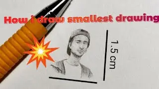 Miniature Drawing Of Raghav juyal 😍😍 smallest drawing 😍😍