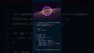 three js particle system | #shorts