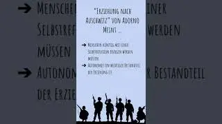 „Erziehung nach Auschwitz“ von Theodor W. Adorno #abitur #fy #fypシ #definition #lernen #pädagogik