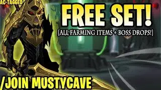 AQW - /JOIN MUSTYCAVE (ALL FARMING Items & ALL MogDring Boss Drops) + ITEM Showcase!