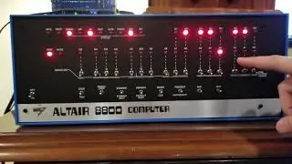 Altair 8800 - Adding Numbers - Front Panel Programming Tutorial #2
