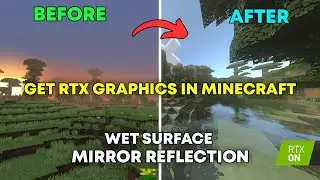 How to add reflection, wet surface & hd texture in minecraft | Get RTX On shaders in minecraft 1.21