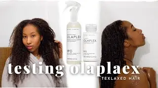 Finally trying olaplaex # 0 & 3 on my texlaxed hair | can it repair the damage?