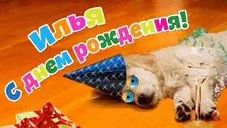 Поздравление с Днём Рождения для Ильи.  Музыкальная открытка
