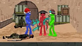 Stickman vs CS GO cartoon
